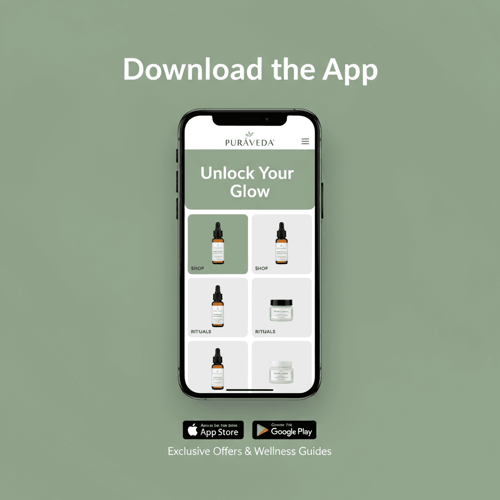 Download PurāVeda App on mobile - exclusive offers and free gifts
